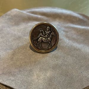 Jenny Bird Dionysus Coin Ring size 6